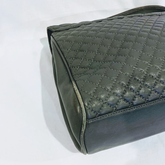 Brooks Brothers Lambskin Leather Flap Quilted Bag - Picture 4 of 8